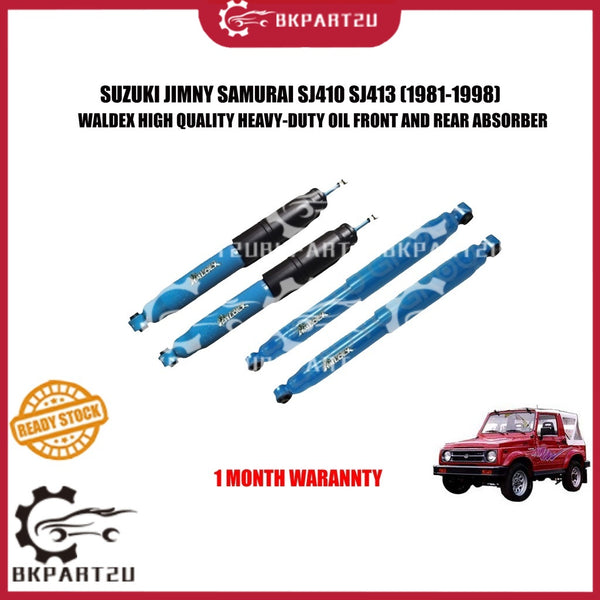 SUZUKI JIMNY SAMURAI SJ410 SJ413 (1981-1998) HEAVY-DUTY OIL FRONT AND REAR ABSORBER MADE BY WALDEX PRICE PER SET