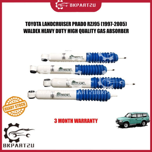 TOYOTA LANDCRUISER PRADO RZJ95 1997-2005 HEAVY DUTY FRONT AND REAR SET GAS ABSORBER WALDEX SET 2 PCS