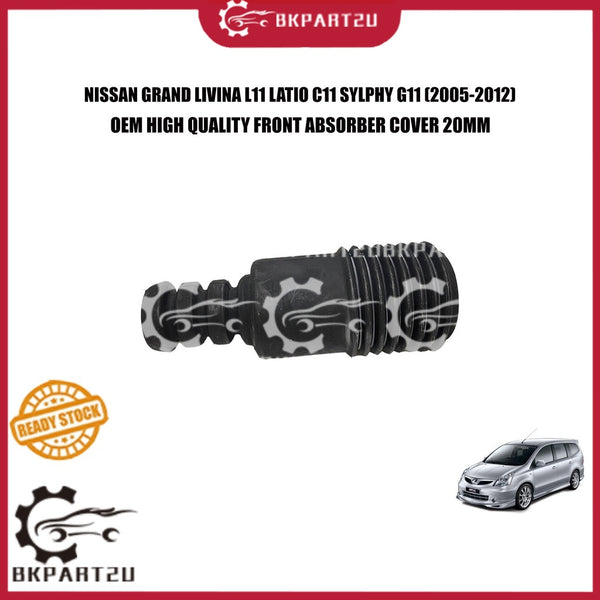 NISSAN GRAND LIVINA L11 LATIO C11 SYLPHY G11 (2005-2012) FRONT ABSORBER COVER BOOT BUSH SALONG ABSORBER DEPAN 20MM