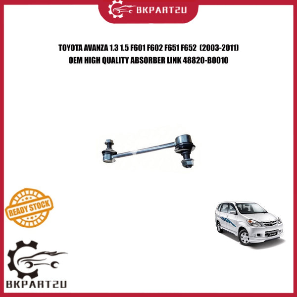 TOYOTA AVANZA 1.3 1.5 F601 F602 F651 F652 (2003-2011) FRONT ABSORBER LINK STABILIZER LINK OEM PRICE PER PCS 48820-B0010
