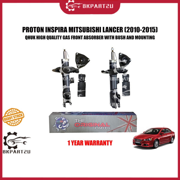 PROTON INSPIRA MITSUBISHI LANCER GT CY4A FRONT ABSOBER DEPAN FULL SET 6 PCS ABSORBER MOUNTING BUSH COVER 1 YEAR WARRANTY