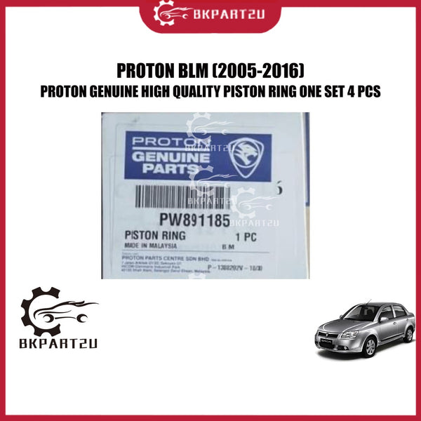 PROTON SAGA BLM GEN2 WAJA (2005-2016) PISTON RING ONE SET 4 PCS STD MADE BY PROTON GENUINE PW891185