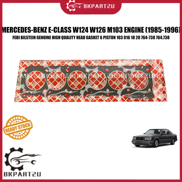MERCEDES-BENZ E-CLASS W124 S-CLASS W126 M103 (1985-1996) ENGINE HEAD GASKET 6 PISTON 1030161820 764-738 764.738 FEBI