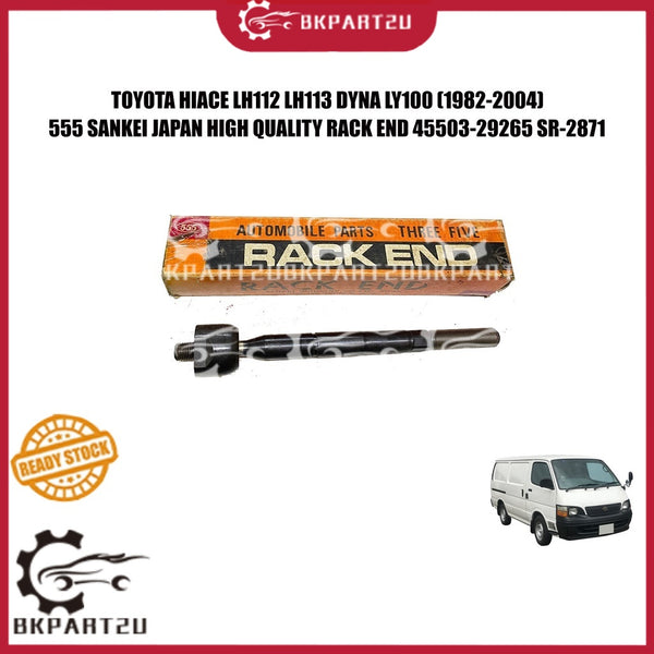 TOYOTA HIACE LH112 LH113 BRAKE DRUM STEERING BALL HEAD RACK END MADE BY 555 SANKEI JAPAN TIGA LIMA 45503-29265 SR-2871