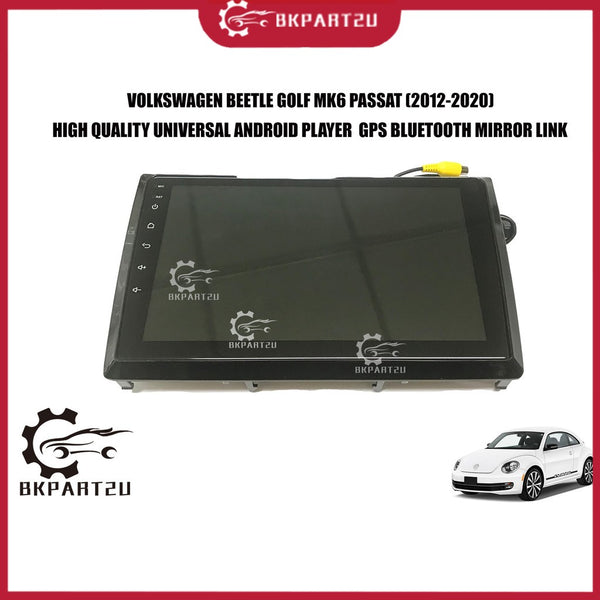 VOLKSWAGEN BEETLE GOLF MK6 PASSAT (2012-2020) UNIVERSAL ANDROID PLAYER  GPS BLUETOOTH MIRROR LINK ANDROID 8.1