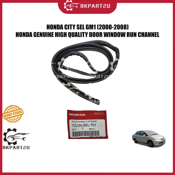 HONDA CITY SEL GM1 JAZZ SAA  (2000-2008) DOOR WINDOW RUN CHANNEL RUBBER CERMIN MADE BY HONDA GENUINE 72235-SEL-T01