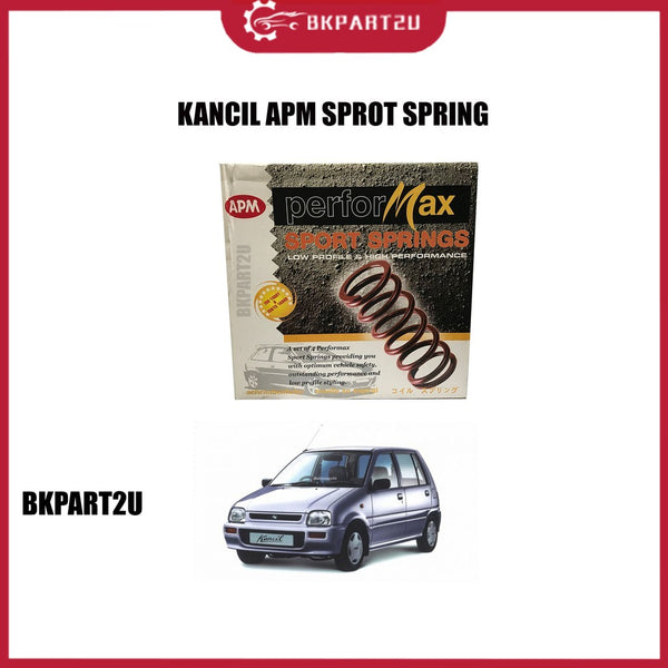 PERODUA KANCIL SPORT SPRING APM PERFORMAX HIGH QUALITY SPORT LOWERED COIL SPRINGS ONE SET=4PCS !!