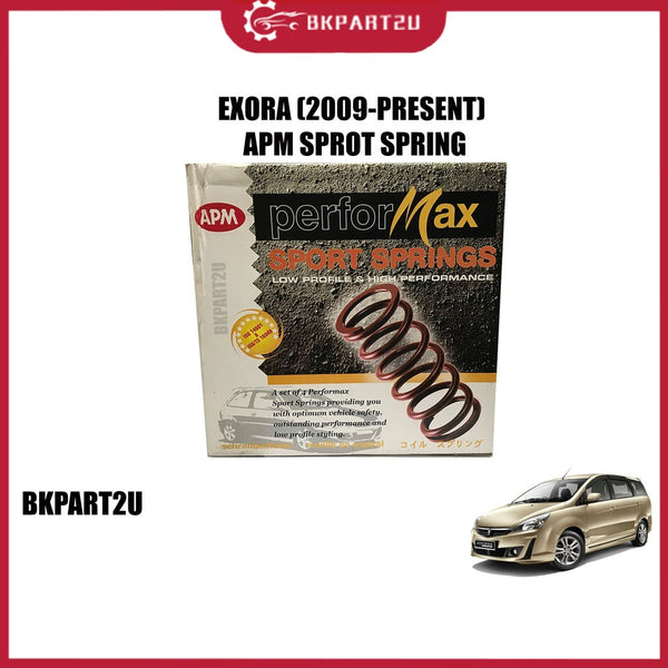 PROTON EXORA (2009-2020) SPORT SPRING APM PERFORMAX HIGH QUALITY SPORT LOWERED COIL SPRINGS ONE SET=4PCS !! SPORT SPRING