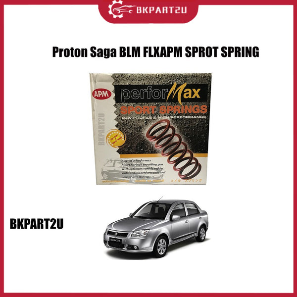 PROTON SAGA BLM FLX 2 SPORT SPRING APM PERFORMAX HIGH QUALITY SPORT LOWERED COIL SPRINGS ONE SET=4PCS !!SPORT SPRING
