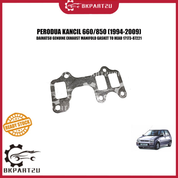 PERODUA KANCIL 660/850 (1994-2009) EXHAUST MANIFOLD GASKET TO HEAD KD MATERIAL 17173-87221 MADE BY DAIHATSU GENUINE