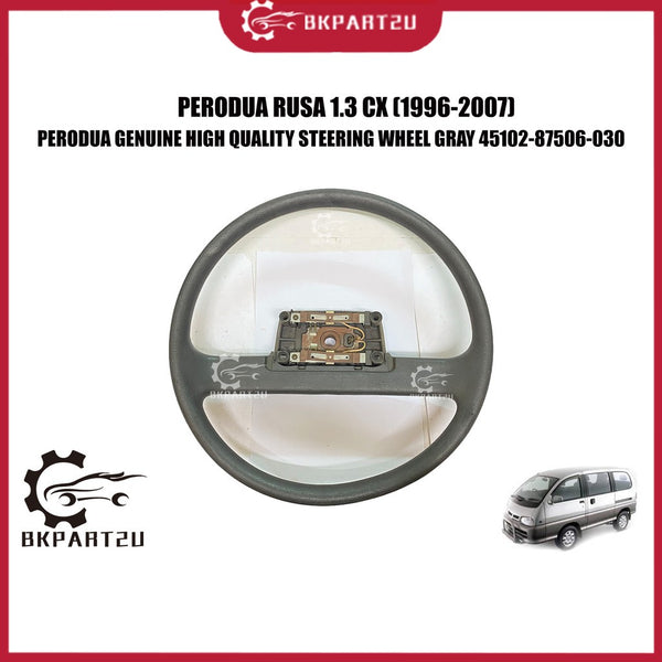 PERODUA RUSA 1.3 CX (1996-2007) STEERING WHEEL MADE BY DAIHATSU GENUINE 45102-87506-030