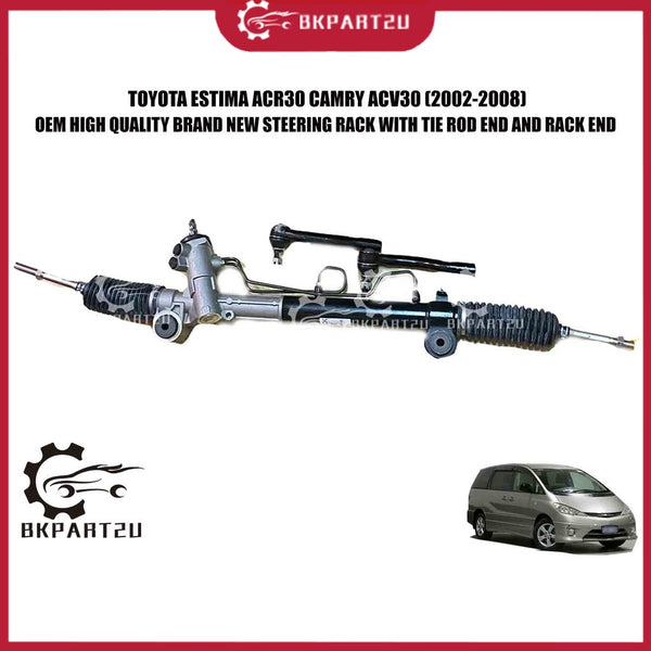 TOYOTA ESTIMA ACR30 CAMRY ACV30 (2002-2008) STEERING RACK WITH TIE ROD END AND RACK END  BRAND NEW BARU 3 MONTH WARRANTY