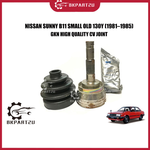 NISSAN SUNNY B11 SMALL OLD 130Y (1981–1985)CV JOINT(DRIVE SHAFT HEAD)MADE BY GKN C.V JOINT 302099 22X21X48 JAPAN