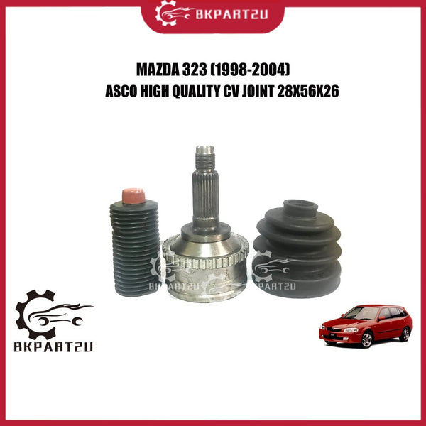 MAZDA 323 BJ (1998-2004) CV JOINT (DRIVE SHAFT HEAD) MADE BY ASCO HIGH QUALITY C.V JOINT AB-K089-2H 28X56X26