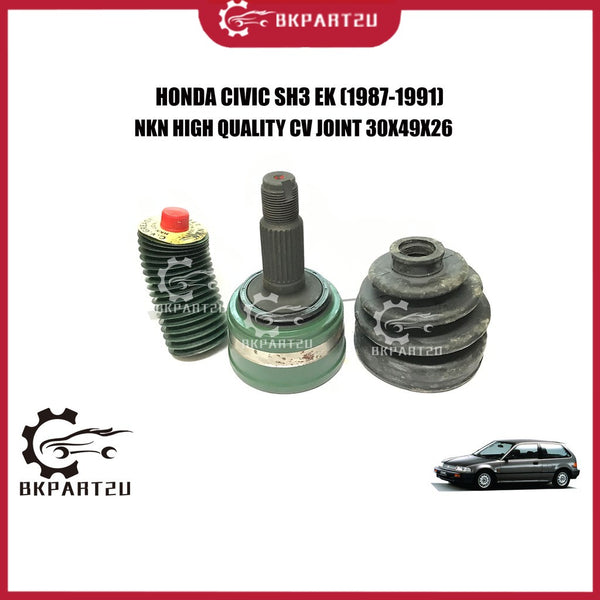 HONDA CIVIC SH3 (1987-1991) CV JOINT (DRIVE SHAFT HEAD) MADE BY NKN HIGH QUALITY C.V JOINT N-6139-2H 30X49X26 44305-SH3