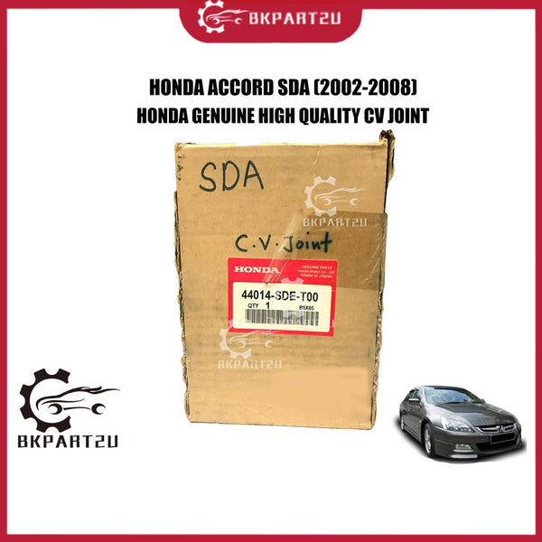 HONDA ACCORD SDA (2002-2008) CV JOINT (DRIVE SHAFT HEAD) MADE BY HONDA ORI HIGH QUALITY C.V JOINT 44014-SDE-T00 26X64X30