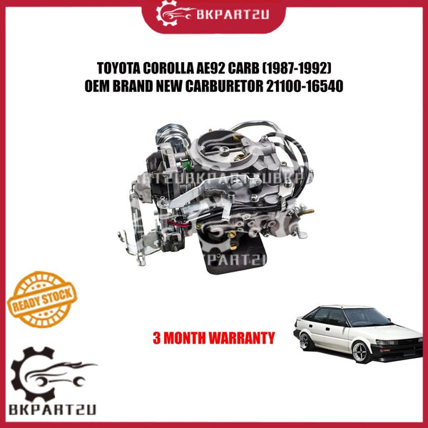 TOYOTA COROLLA AE90 AE92 4A ENGINE (1987-1992) CARBURETOR NEW BARU OEM 3 MONTH WARRANTY