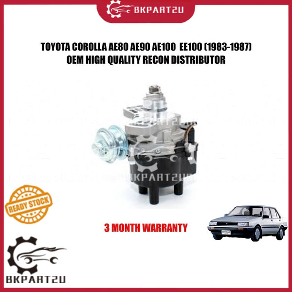 TOYOTA COROLLA AE80 AE90 AE100  EE100 (1983-1987) DISTRIBUTOR MADE BY OEM RECON 3 MONTH WARRANTY