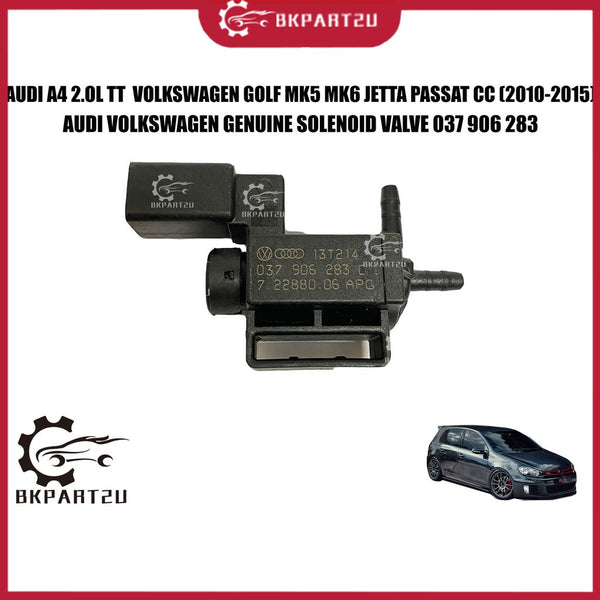 Audi A4 2.ol Tt  Volkswagen Golf Mk5 Mk6 Jetta Passat Cc (2010-2015) Solenoid Valve 037 906 283