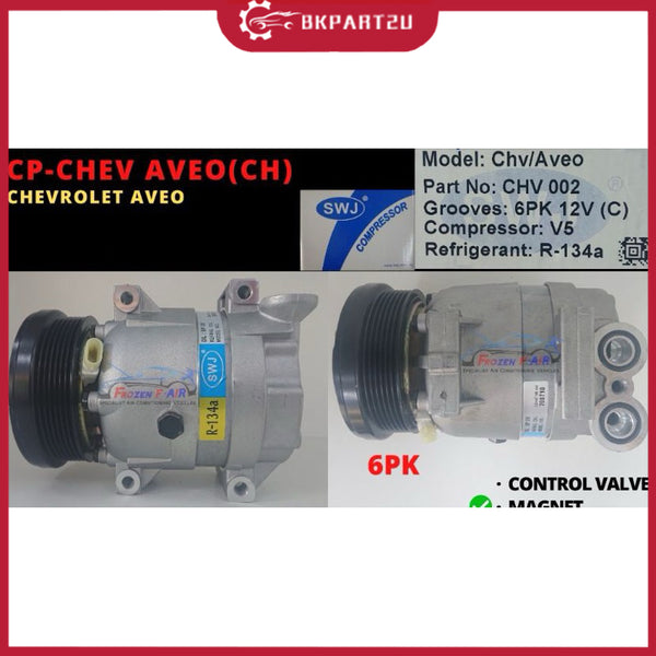 CHEVROLET AVEO AIRCOND COMPRESSOR SWJ 3 MONTH WARRANTY