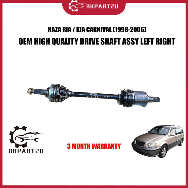 NAZA RIA KIA CARNIVAL 1998-2006 DRIVE SHAFT PANJANG PENDEK KIRI KANAN OEM 3 MONTH WARRANTY