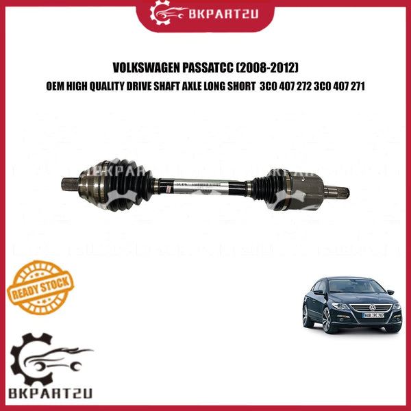 VOLKSWAGEN PASSAT CC DRIVE SHAFT LEFT RIGHT LONG SHORT PANJANG PENDEK 3C0 407 272 3C0 407 271 3 MONTH WARRANTY