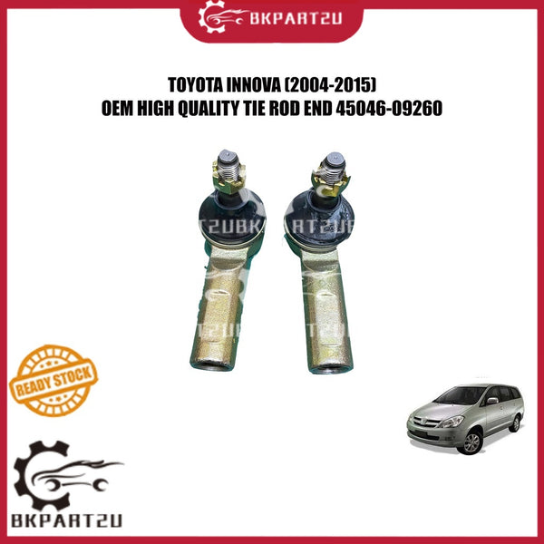 TOYOTA INNOVA (2004-2015) STEERING TIE ROD END OEM 45046-09260 3 MONTH WARRANTY