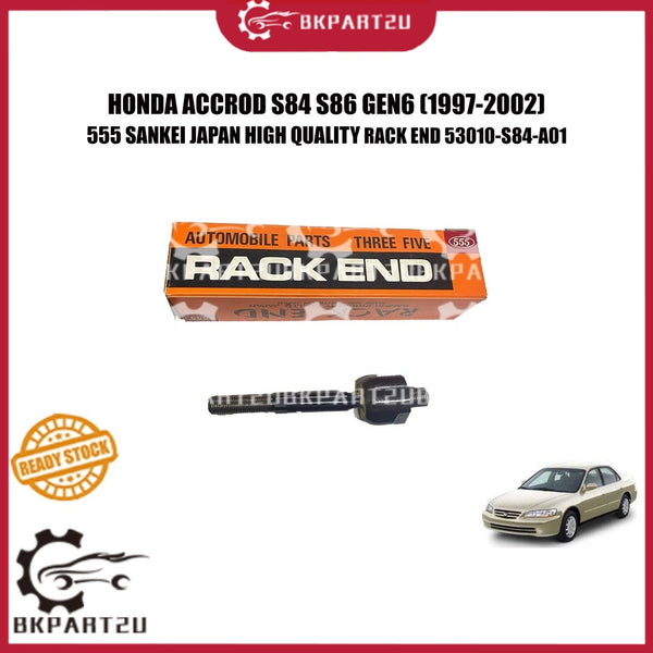 HONDA ACCROD S84 S86 GEN6 1997-2002 STEERING BALL HEAD RACK END 555 SANKEI JAPAN 53010-S84-A01 1PCS