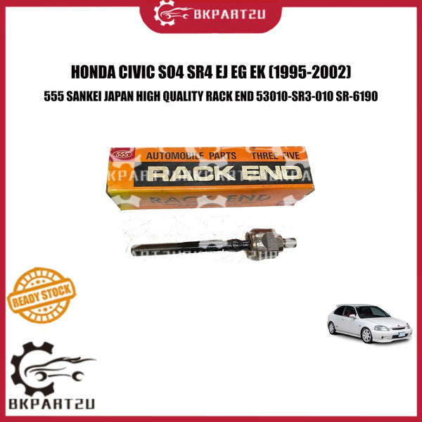 HONDA CIVIC SO4 SR4 EJ EG EK (1995-2002) STEERING BALL HEAD RACK END 555 SANKEI JAPAN TIGA LIMA 53010-SR3-010 SR-6190