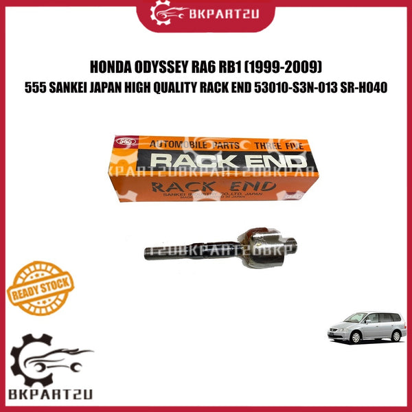 HONDA ODYSSEY RA6 RB1 (1999-2009) STEERING BALL HEAD RACK END MADE BY 555 SANKEI JAPAN TIGA LIMA 53010-S3N-013 SR-H040