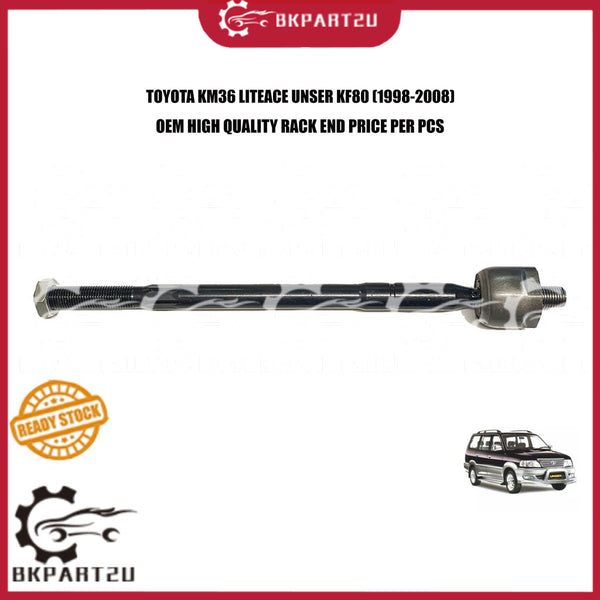 TOYOTA KM36 LITEACE UNSER KF80 (1998-2008) RACK END PRICE PER PCS MADE BY OEM 1 MONTH WARRANTY 45503-0B010