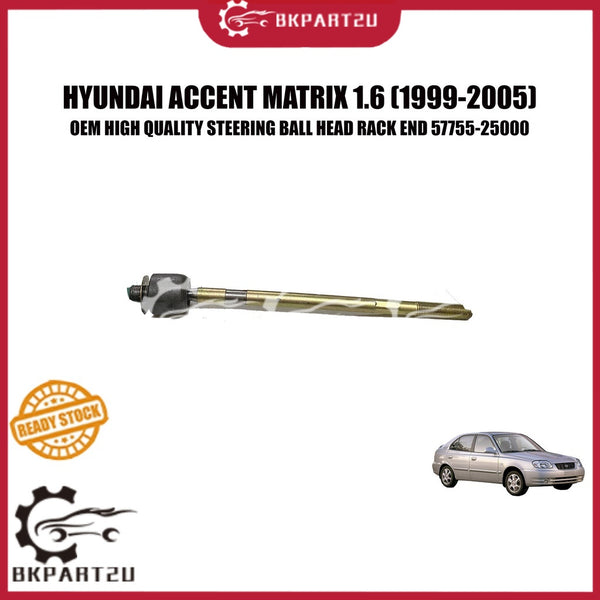 HYUNDAI ACCENT MATRIX 1.6 (1999-2005) STEERING BALL HEAD RACK END MADE BY OEM 57755-25000 PRICE PER PCS