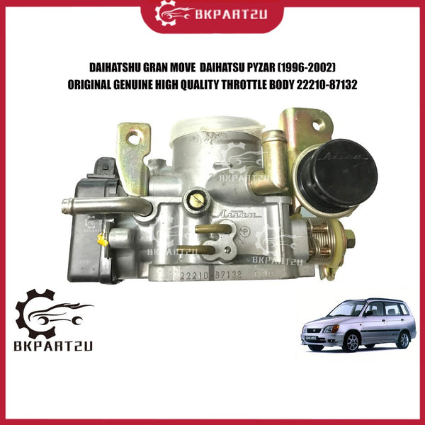 DAIHATSHU GRAN MOVE  DAIHATSU PYZAR (1996-2002) THROTTLE BODY MADE BY DAIHATSHU GENUINE 22210-87132 INTAKE THROTTLE BODY