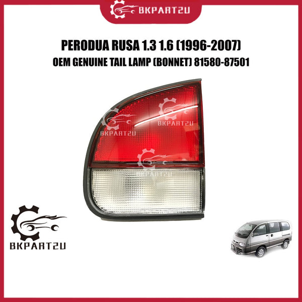 PERODUA RUSA 1.3 1.6 (1996-2007) TAIL LAMP (BONNET) LAMPU BELAKANG KIRI KANAN OEM 81580-87501