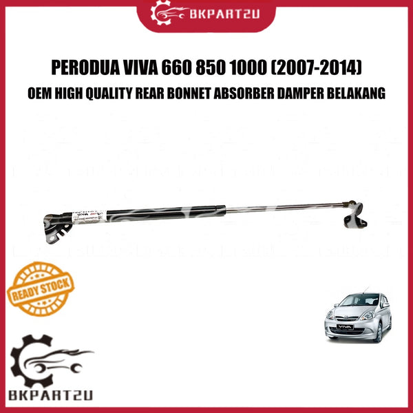 PERODUA VIVA 660 850 1000 (2007-2014) REAR BONNET ABSORBER DAMPER BELAKANG PRICE PER PAIR 2 PCS 3 MONTH WARRANTY