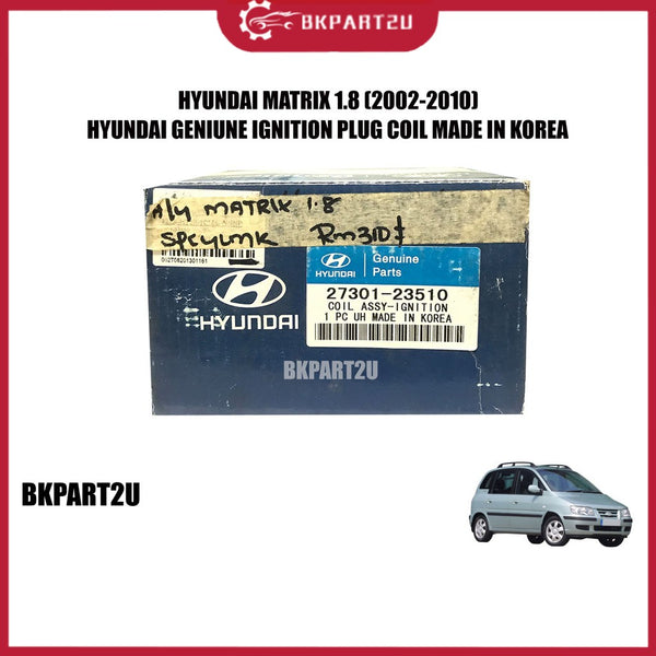 HYUNDAI MATRIX 1.8 (2002-2010) HYUNDAI  IGNITION PLUG COIL MADE IN KOREA 27301-23510