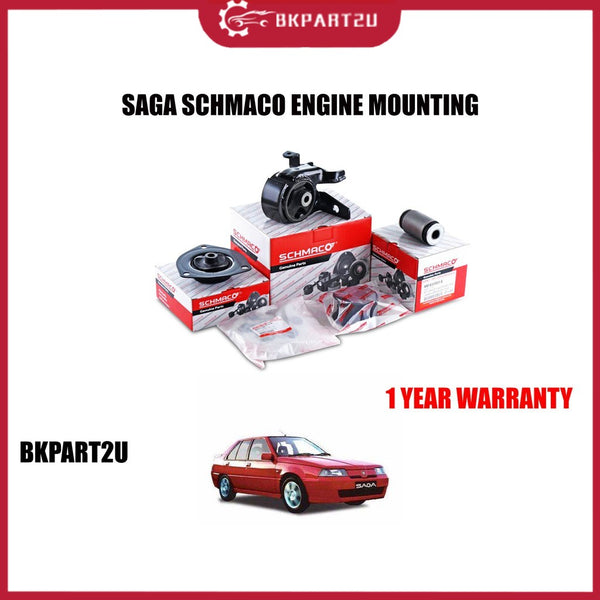 SCHMACO ENGINE MOUNTING KIT SET PROTON SAGA 1.3 1.5 AUTO/MANUAL (4PCS IN 1 SET) - 1 YEAR WARRANTY