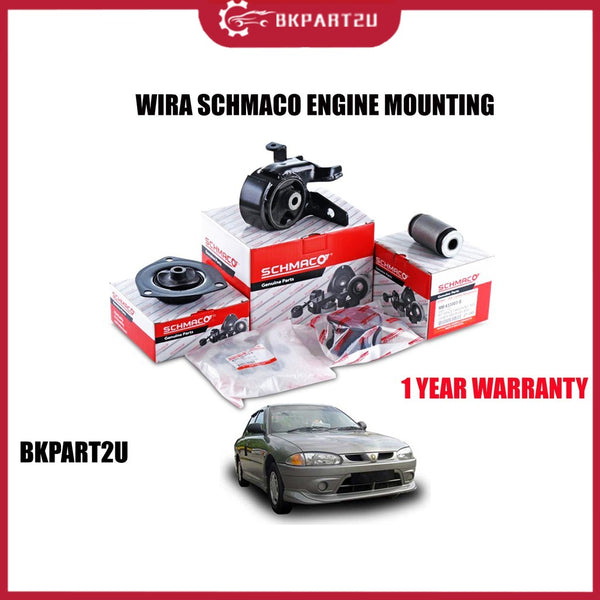 SCHMACO ENGINE MOUNTING KIT SET PROTON WIRA 1.3 1.5 AUTO\MAUNAL (4PCS IN 1 SET) - 1 YEAR WARRANTY