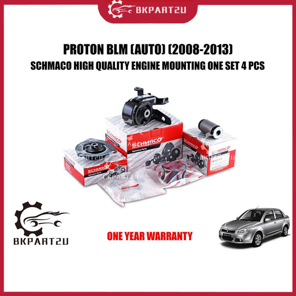 PROTON BLM (AUTO) (2008-2013) ENGINE MOUNTING MADE BY SCHMACO HIGH QUALITY ENGINE MOUNTING ONE SET 4 PCS 1 YEAR WARRANTY