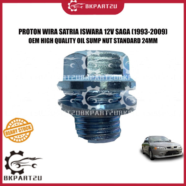 PROTON WIRA SATRIA ISWARA 12V SAGA LAMA (1993-2009) ENGINE OIL SUMP OIL PAN NUT WITH WASHER ONE SET