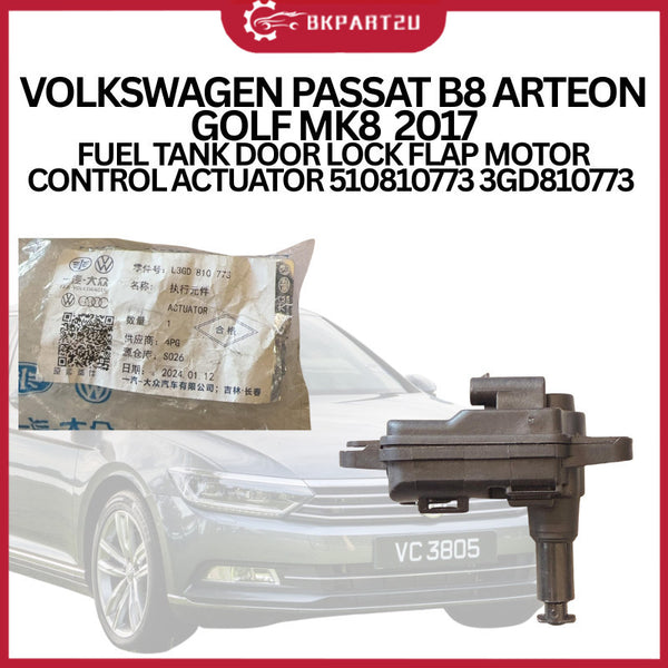 VOLKSWAGEN PASSAT B8 ARTEON GOLF MK8  2017 FUEL TANK DOOR LOCK FLAP MOTOR CONTROL ACTUATOR 510810773 3GD810773