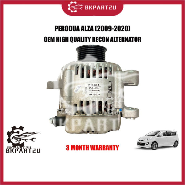 PERODUA ALZA 1.5 MYVI 1.5 LAGI BEST (2009-2020) ALTERNATOR 6PK MADE BY OEM RECON 3 MONTH WARRANTY