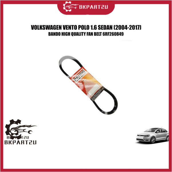 VOLKSWAGEN VENTO POLO 1.6 SEDAN (2004-2017) FAN BELT MADE BY BANDO 6PK1735 6RF260849