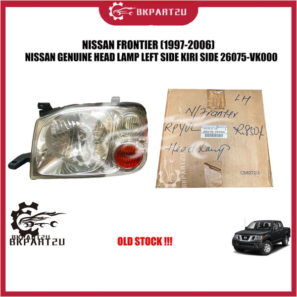 Nissan Frontier (1997-2006) Head Lamp Left Side Kiri Side Lampu Besar Made By Nissan Genuine Ori 26075-VK000 Old Stock