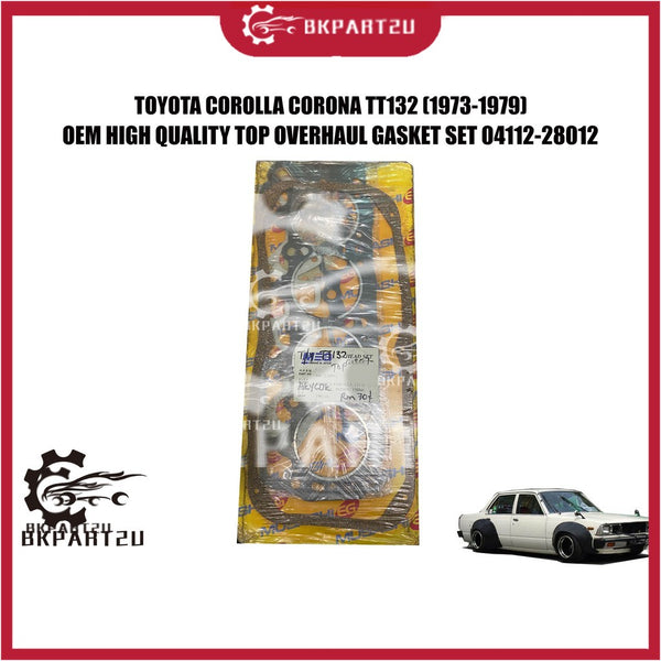 TOYOTA COROLLA CORONA TT132 (1982-1990) TOP OVERHAUL SET GASKET MADE BY OEM 04112-28012