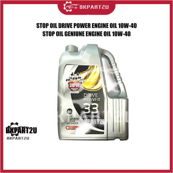 [Delivery on 48 hours]STOP OIL ENGINE OIL 10W40 SEMI SYNTHETIC POWER DRIVE STOP OIL GENUINE
