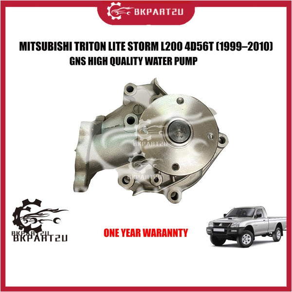 MITSUBISHI TRITON LITE STORM LORIMAS 4D56T (1999–2010) WATER PUMP WITH GASKET AND ORING MADE BY GNS ONE YEAR WARRANTY
