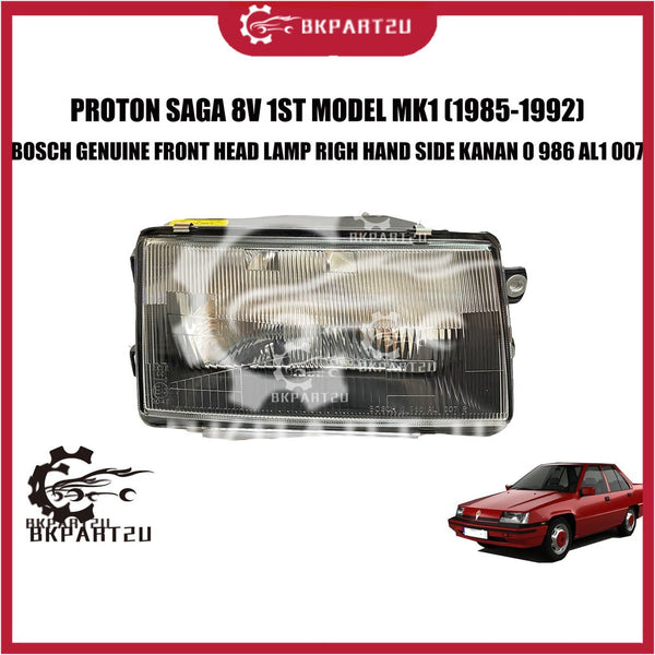 PROTON SAGA 8V 1ST MODEL MK1 (1985-1992) HEAD LAMP LAMPU DEPAN KIRI KANAN LEFT RIGH ONE SET MADE BY BOSCH