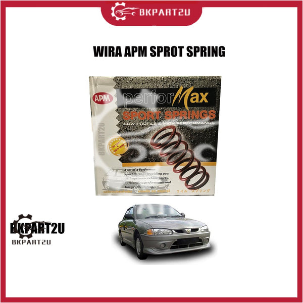 PROTON WIRA 1.3/1.5  SPORT SPRING APM PERFORMAX HIGH QUALITY SPORT LOWERED COIL SPRINGS ONE SET=4PCS !!