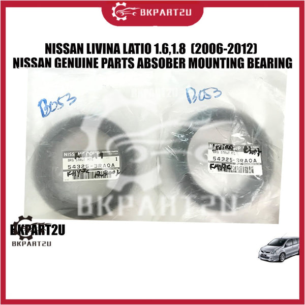 [DELIVERY ON 48 HOURS]NISSAN LIVINA 1.8(2006-2012) ORIGINAL NISSAN  ABSORBER STRUT SUPPORT MOUNTING BEARING 54325-3RAOA